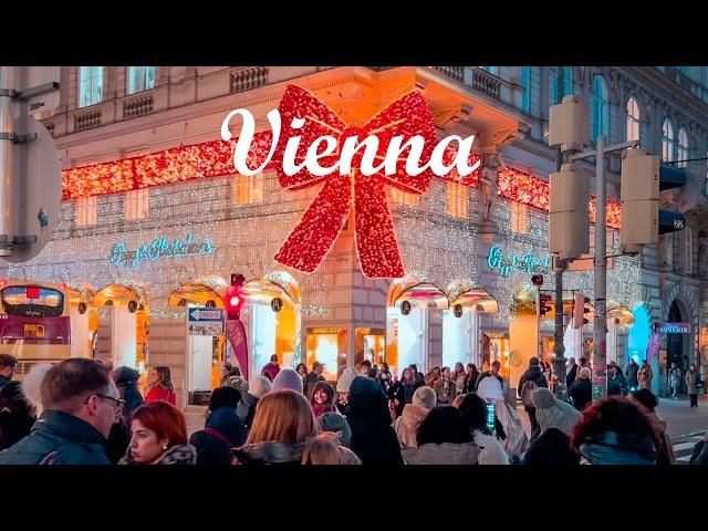 Vienna Christmas Walk Festive Atmosphere In The City, November 2024 | 4K HDR