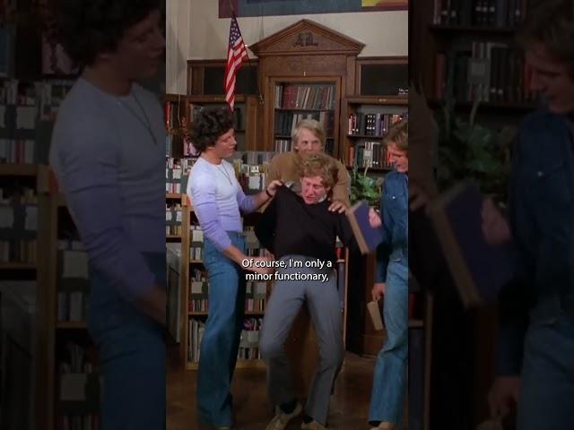 Stop throwing books! Arthur is only a minor functionary! ️