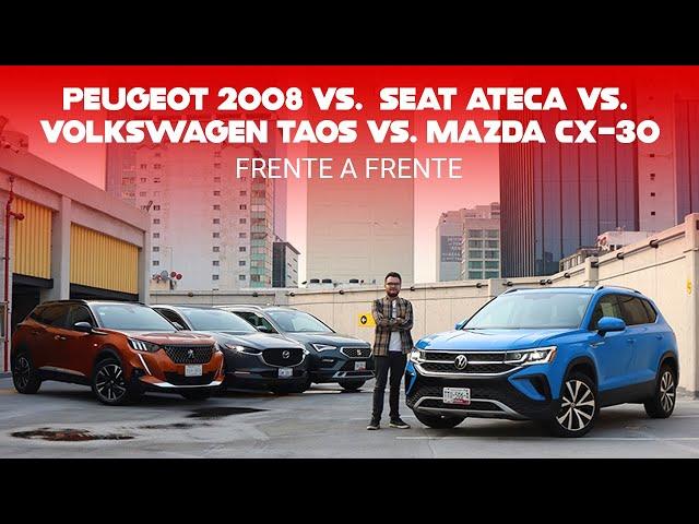 Comparativa: Volkswagen Taos vs. Mazda CX-30, Peugeot 2008 y SEAT Ateca, duelo de SUV compactos