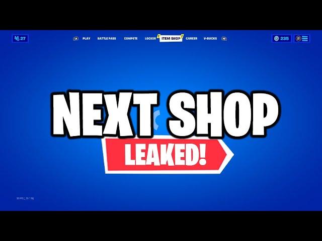 NEXT FORTNITE SHOP LEAKED!