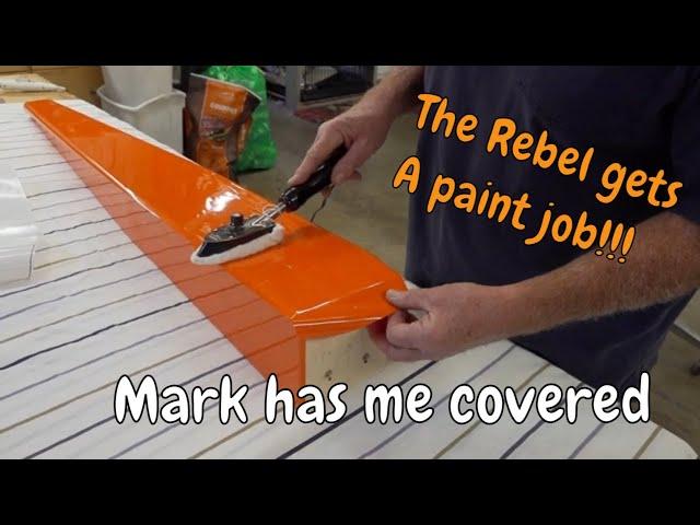 Visit to Mark's shop, Covering the Ryan's Rebel, Scratch building a giant scale aircraft.