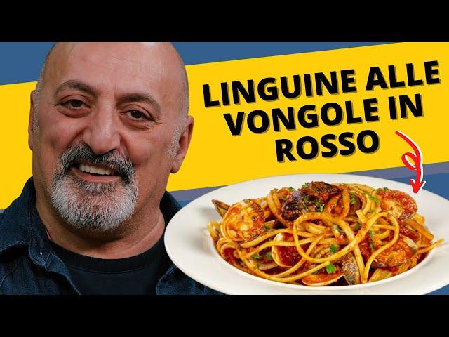 Linguine alle vongole in rosso