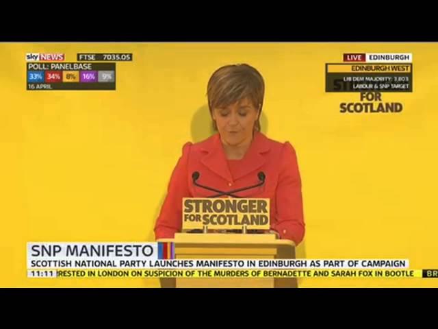 SNP Manifesto: Coalition Rumours