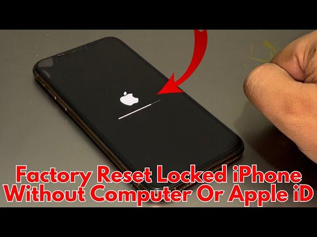 How To Factory Reset Locked iPhone Without Computer Or Apple iD ! Erase Passcode Locked iPhone! 2024