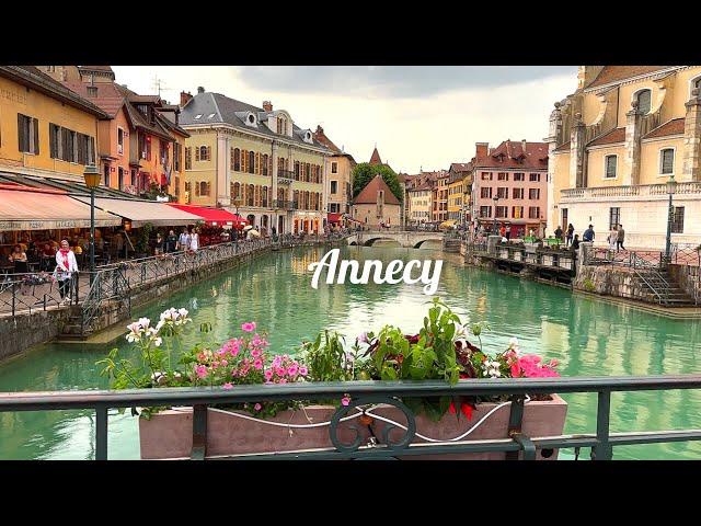 [4K] Annecy, France: Pearl of the French Alps | Discovering the Old Town & Lake Annecy. 2024