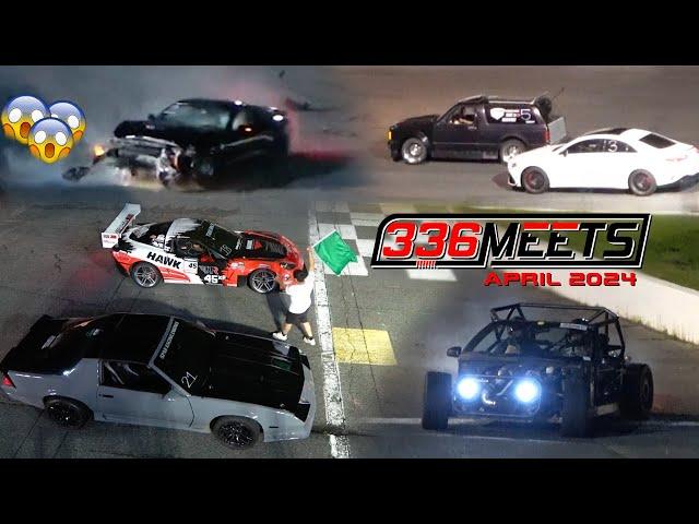 NORTH CAROLINA'S BADDEST SPECTATOR DRAG RACING ENDS WITH A BIG CRASH!!! 336 MEETS APRIL 2024