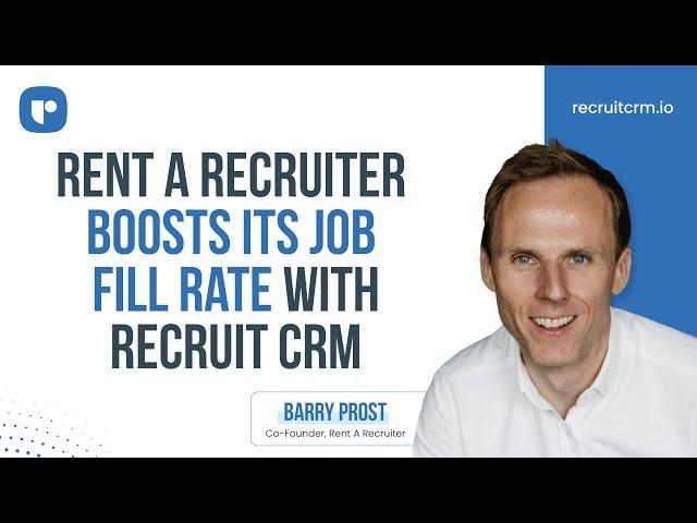 Rent a Recruiter Drastically Boosts Its Job Fill Rate with Recruit CRM!