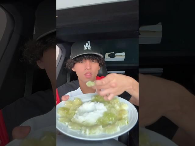 Lemon and salt is the best snack 
