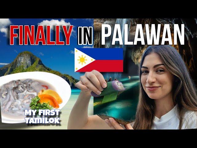 FIRST TIME IN PALAWAN!Exploring Underground River and Trying local delicacy - TAMILOK and CASSAVA 