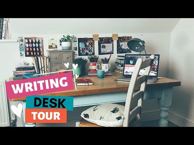 A Writer’s Desk Tour | calm, cosy & productive