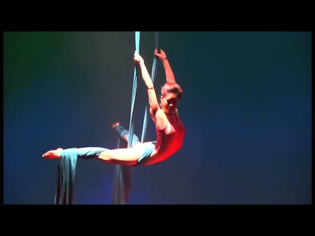 Stephanie Wong Aerial Silks Performance "Blossom of the Future"