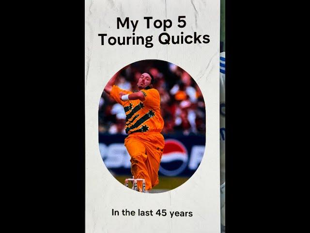 My top 5 touring Fast Bowlers to Australia since 1979