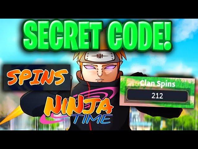 Ninja Time SECRET ADMIN SPINS CODES! Roblox