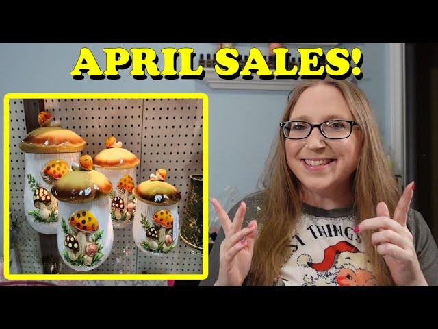 WHAT SOLD IN OUR ANTIQUE BOOTH?! April 2024 Sales!