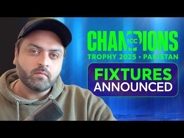 Champions TROPHY SCHEDULE OUT | India vs Pakistan on 23rd Feb, 2025