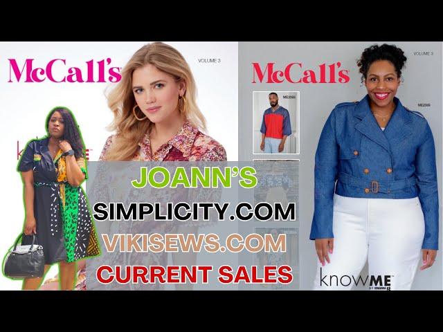  CURRENT IN-STORE AND ONLINE SALE THIS WEEK!!!  | JOANN'S | SIMPLICITY.COM | VIKISEWS.COM