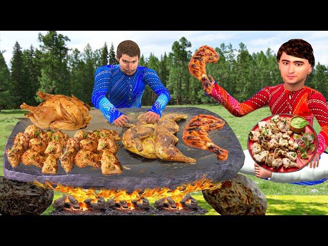 Patthar Ka Gosht Chicken Mutton Hyderabad Famous Street Food Hindi Kahani Moral Stories Comedy Video