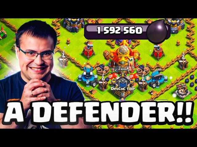 Denigrante Sale a Defensa con 1.5 MILLONES de Elixir Oscuro  Clash Of Clans