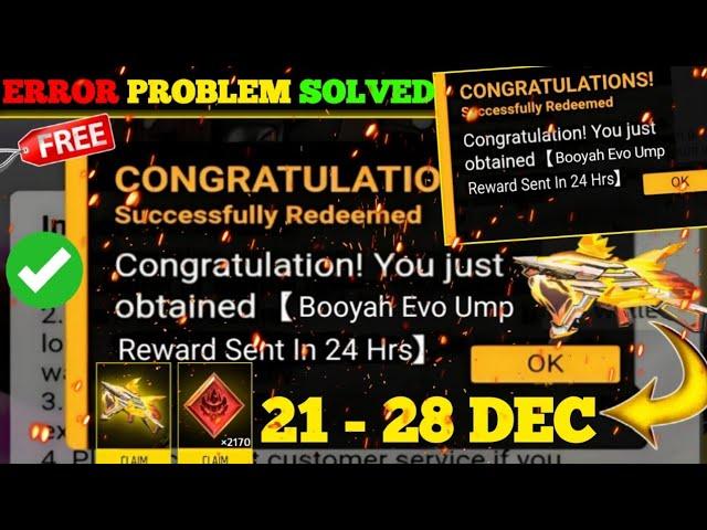 FREE FIRE REDEEM CODE TODAY 22 DECEMBER REDEEM CODE FREE FIRE | FF REDEEM CODE TODAY 22 DECEMBER