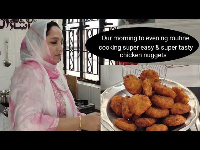 Our morning routine | Chicken nuggets for kids lunch box | Ammi ki chicken gravy | methi ka parathe