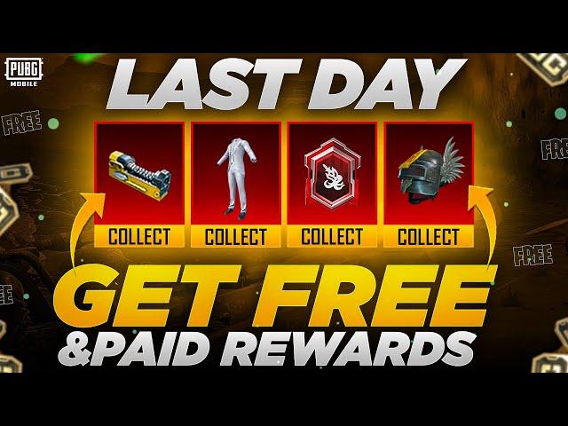 Last Day ! Get Free Rewards | Mythic Forge Release Date | Last Events | PUBGM