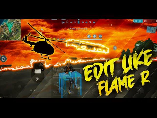 How to edit like flame r ff|| moonlight free fire editing tutorial|| house remove effect free fire