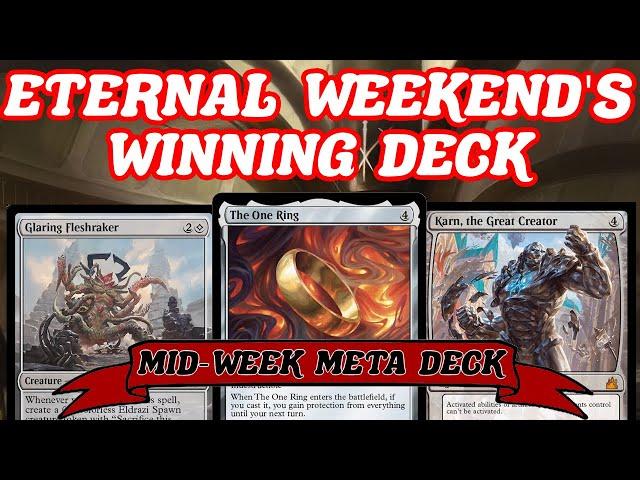 ETERNAL WEEKEND'S WINNING DECK! LEgacy COlourless Karn Forge combo MTG