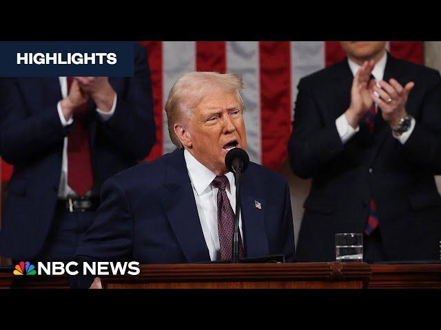 Watch highlights from President Trump's address to a joint session of Congress