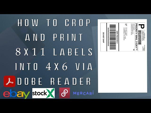 How to Crop and Print an 8x11 label to a 4x6 format for thermal printers