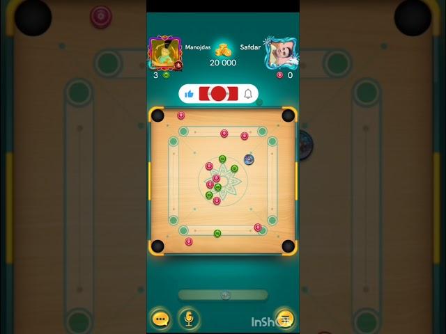 shot carrom board  gaming player  manoj finish game play