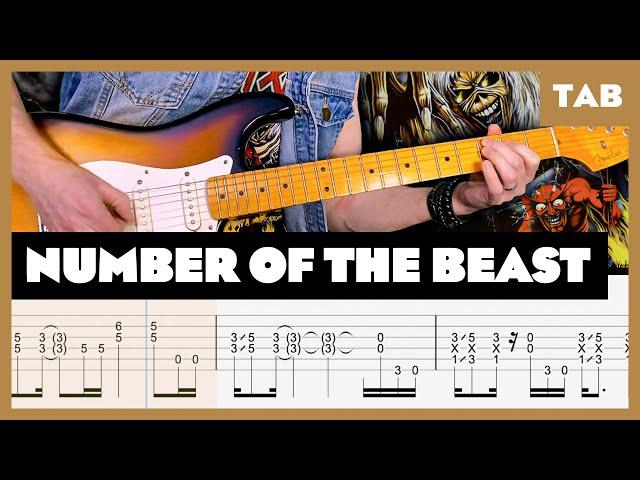 Iron Maiden - Number of the Beast - Guitar Tab | Lesson | Cover | Tutorial