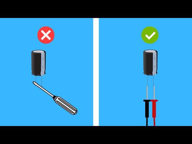 How to discharge capacitor - Electronics Tutorial For Beginners