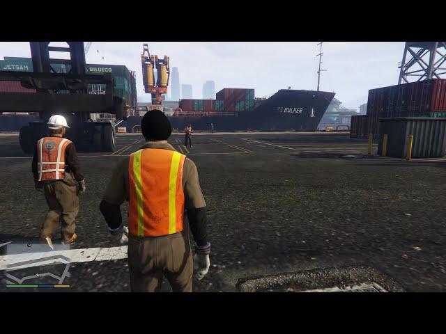 Grand Theft Auto V - Walkthrough - Mission 22 : Port de Los Santos : Repérage [VF-1080p60]