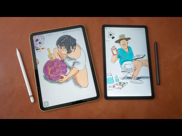 iPad 10 vs Tab S6 Lite (2022) for artists and drawing