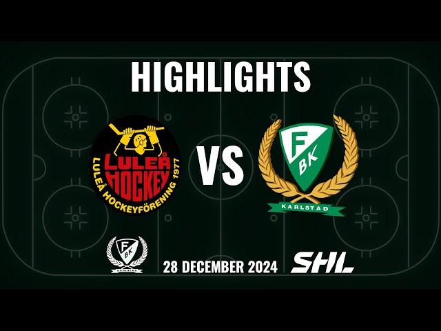 Highlights från Luleå - Färjestad *SHL OMGÅNG 28*