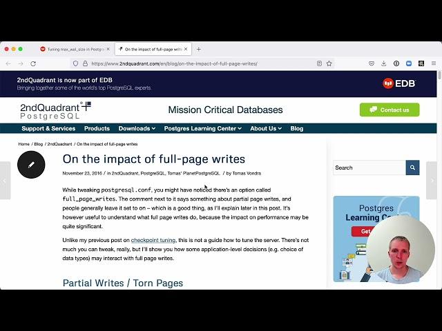 5mins of Postgres E10: max_wal_size, Postgres full page writes and UUID vs BIGINT primary keys