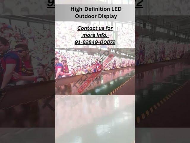 High-Definition LED Outdoor Display Screen #techonled #trending #displayboards #outdooradvertising