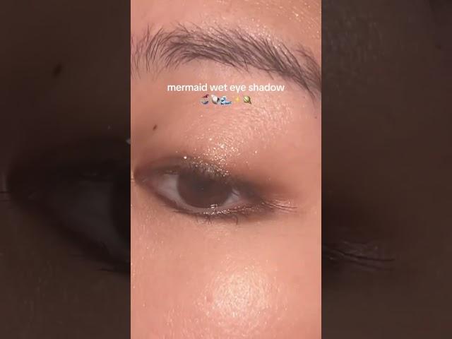 Easy mermaid look with one product ‍️ #mermaidmakeup #shiseido