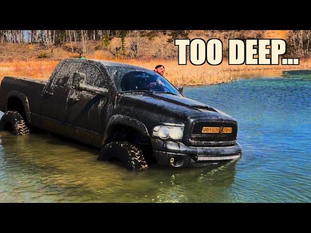 Testing HOW DEEP A LIFTED TRUCK Can DRIVE IN WATER...