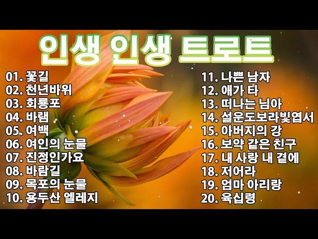 인생 인생 트로트 | KPOP [ TROT ] | PLAYLIST( 꽃길.상사화.여인의 눈물.회룡포.바람길...)