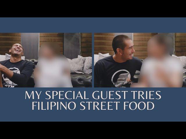 My Special Guest Tries Filipino Street Food!! | Gerald Anderson