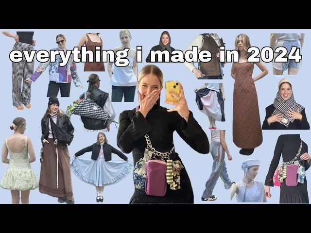 everything i made in 2024 (50+ handmade clothes ) | TRY ON + CHAT 🫶