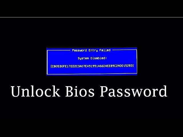 Samsung Laptop Bios Password Reset easy way