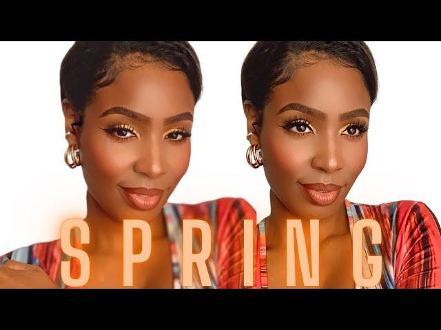 Gold & Orange Makeup SPRING MAKEUP LOOK  | CiCi Moya