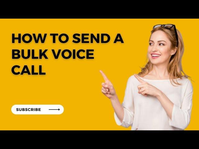 How to send a Bulk Voice Call | how Msgclub panel works for Voice Call/ SMS Service.