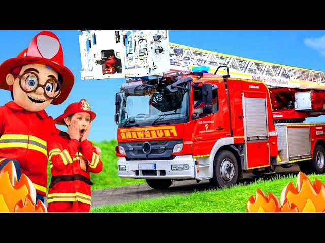 The Kids learn about firefighting and drive a real fire truck ‍