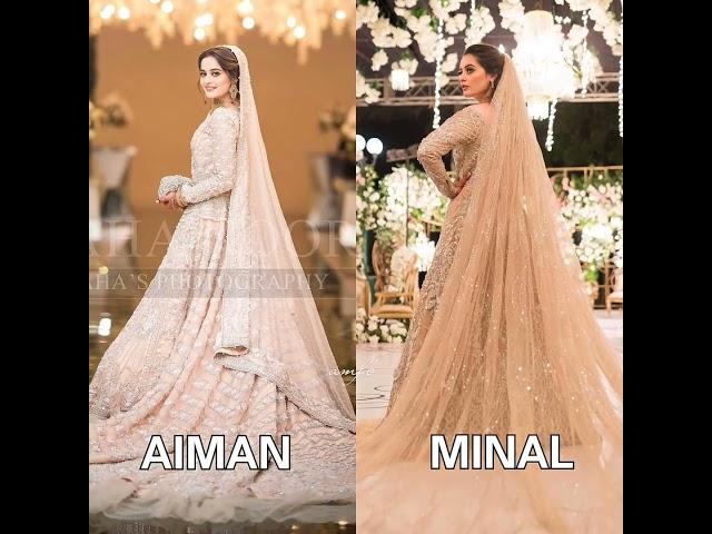 Aiman khan & Minal Khan | Looking So beautiful New Latest Tik tok video | #aiman_khan #shorts