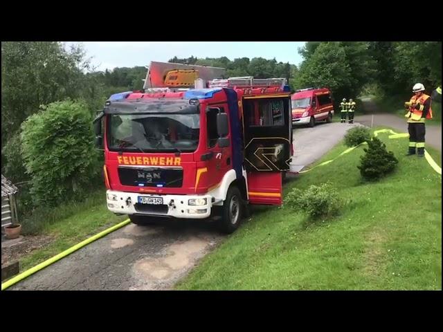 Dachstuhlbrand in Willingen