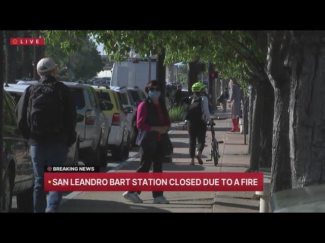 Commuters facing major delays after San Leandro BART fire