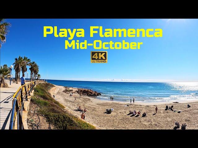 [4K] Playa Flamenca, Orihuela Costa, Costa Blanca⎮Midday Walking Tour Heading to the Beach ️